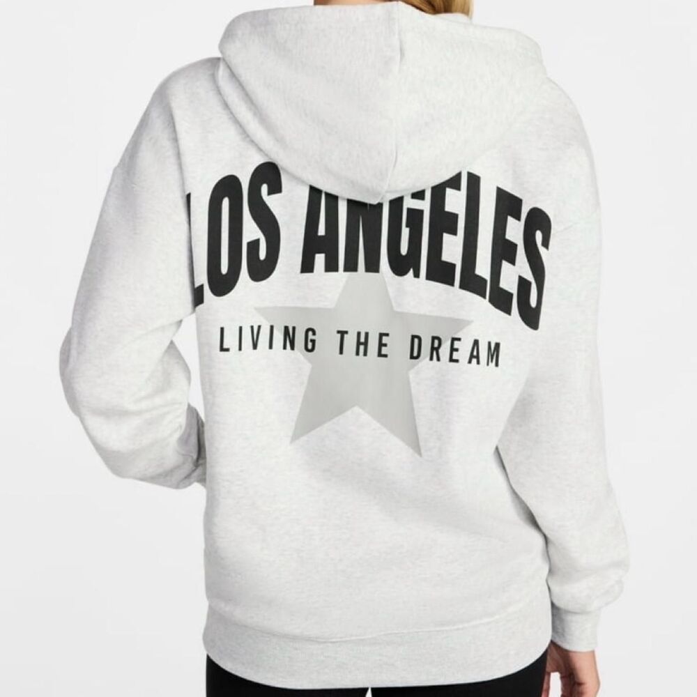 No Boundaries Essential Fleece Hoodie LOS ANGELES XL